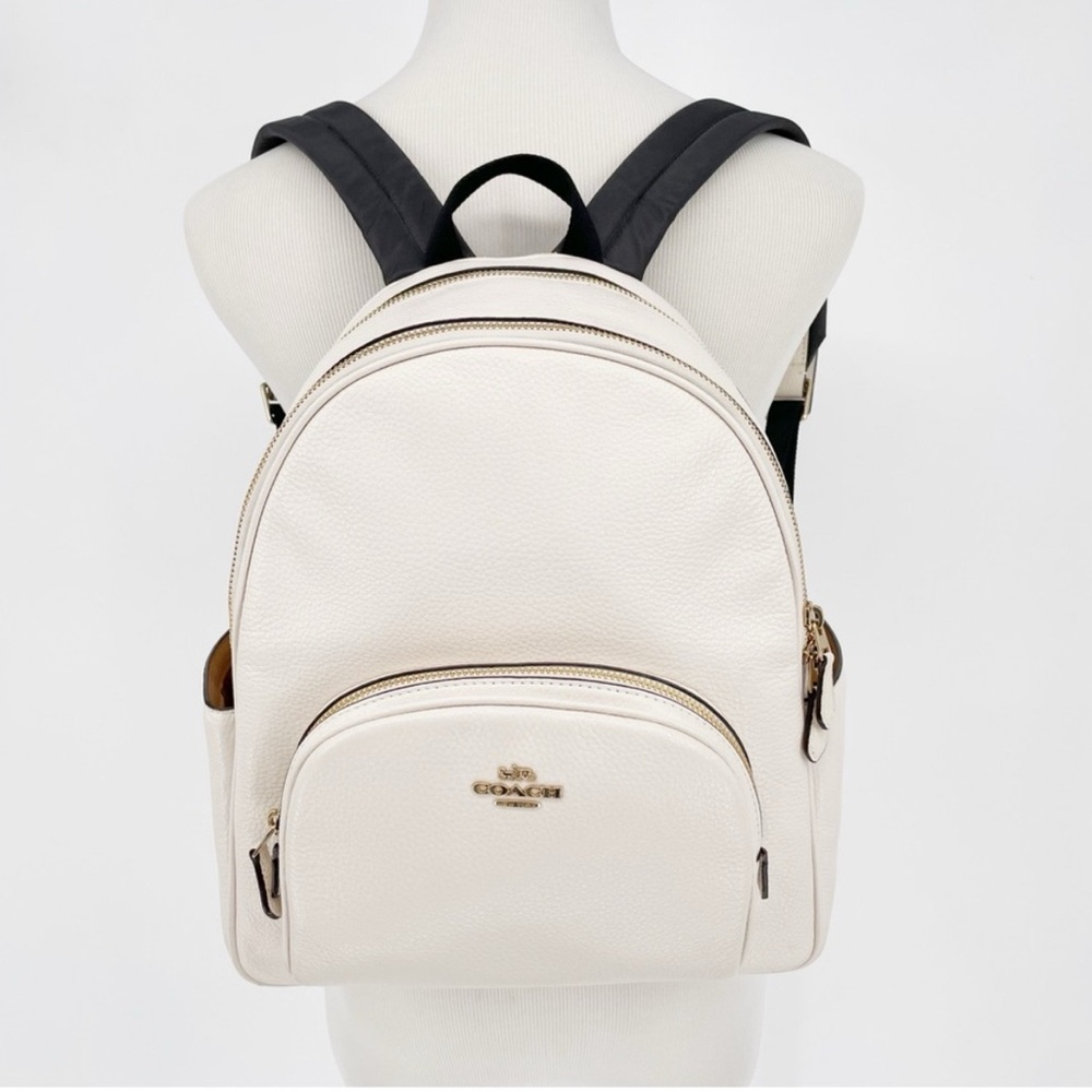 Coach White Chalk Court Medium backpack J2221-5666